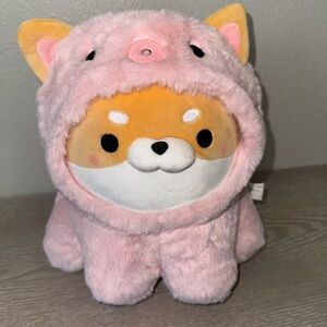 Takashoji Shiba In Pink Octopus Kigurumi Costume Plush 11”
